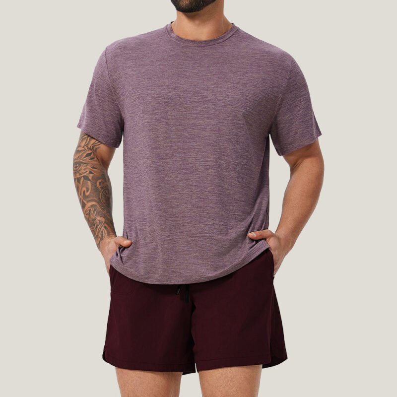 Men's Polyester Fitness Sports T-Shirt