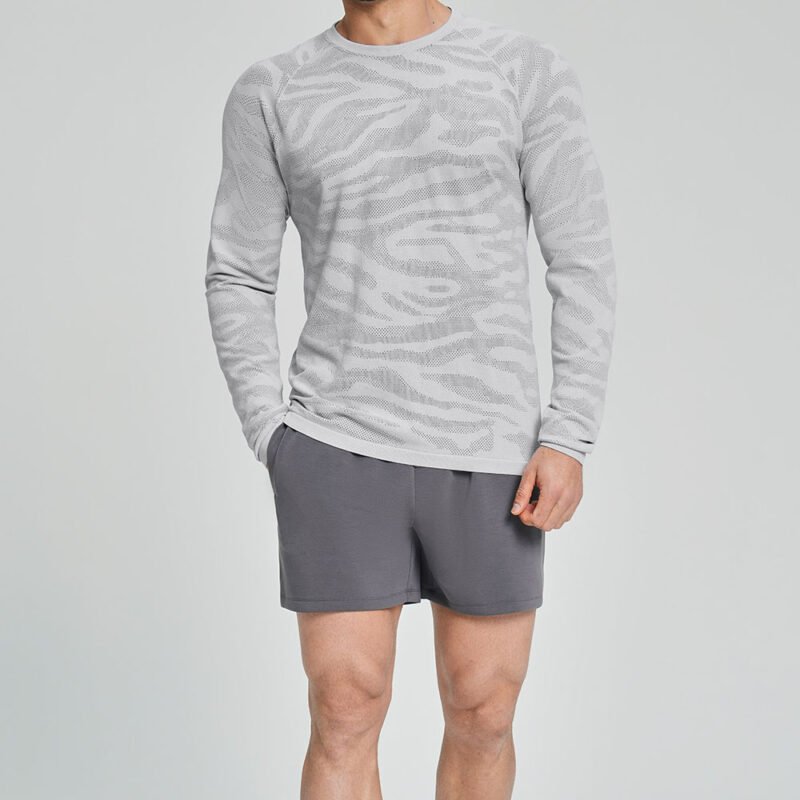 Seamless Men’s Breathable Workout Base Layer