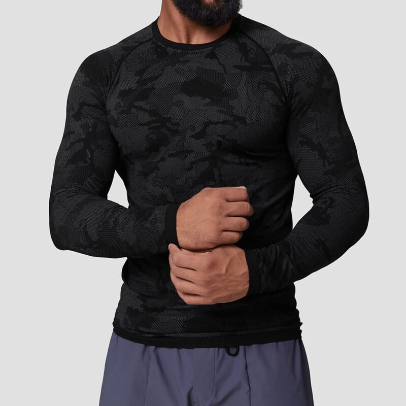 Seamless Men’s Seamless Athletic Long Sleeve Shirt