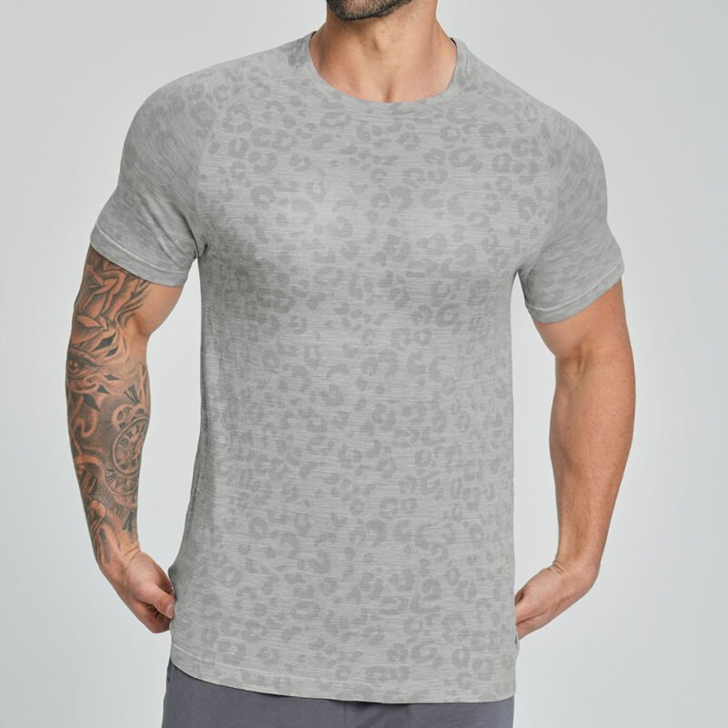 Seamless Custom Logo Gym Training Tee
